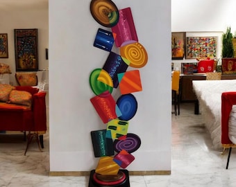 Unique Contemporary Modern Abstract Floor Sculpture