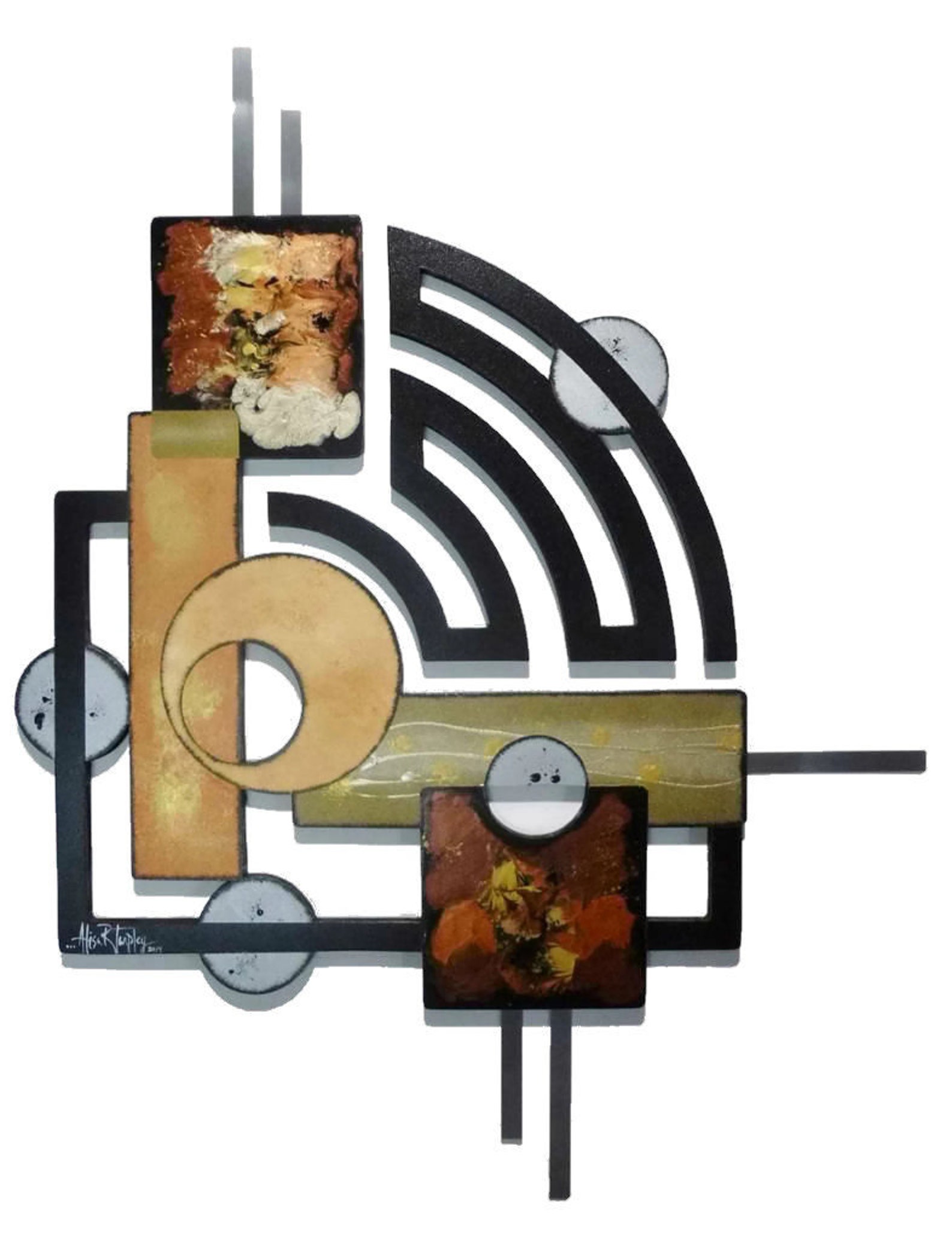 Stylish Wood and Metal Wall Art Contemporary Modern Wall Art Etsy