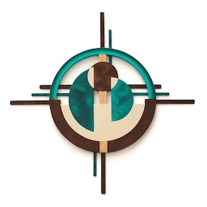 Mid Century Modern sculpture, Abstract Circle,  Contemporary wall decor, Metal wall art, Metal wall sculpture, 24x24 to 39x39 by Art69