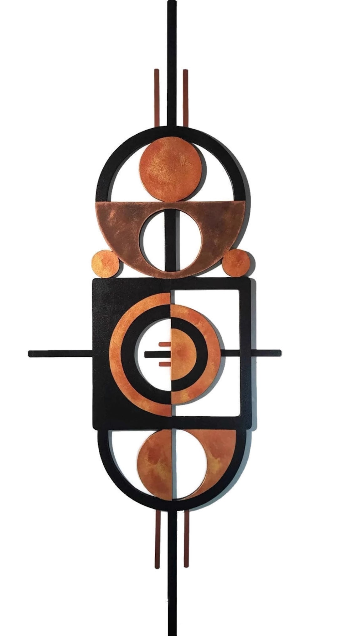 Geometry in Motion Wall Sculpture Metal Art Wood Wall Decor Etsy