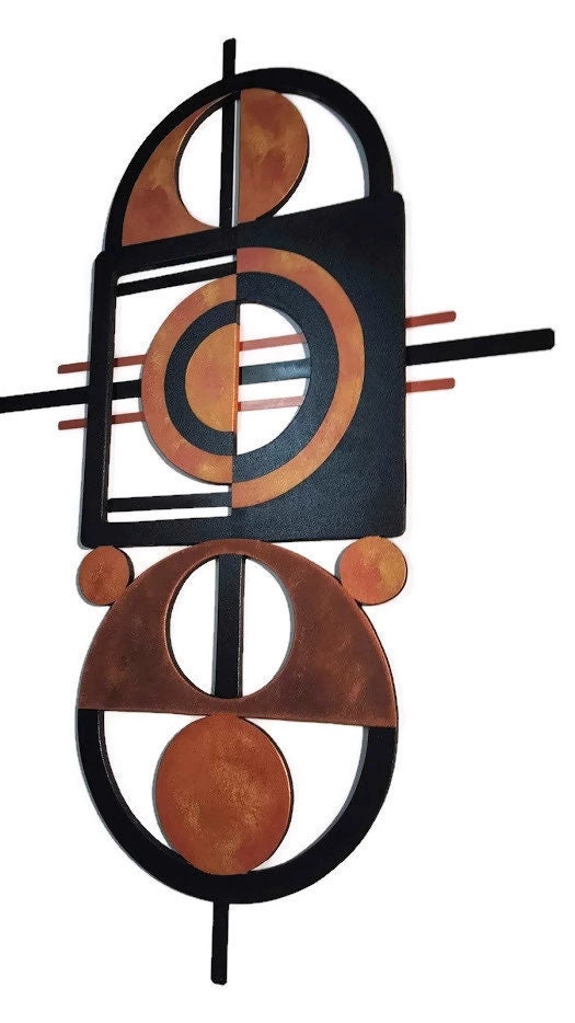 Geometric Wall Sculpture Contemporary Abstract Art Wood Etsy UK