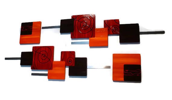 Red Orange Wall Art Fancy Swirl Warm Autumn Decor Wood - Wooden Swirl Wall Decor Red Orange Wall Art Fancy Swirl Warm Autumn Decor Wood - Wooden Swirl Wall Decor