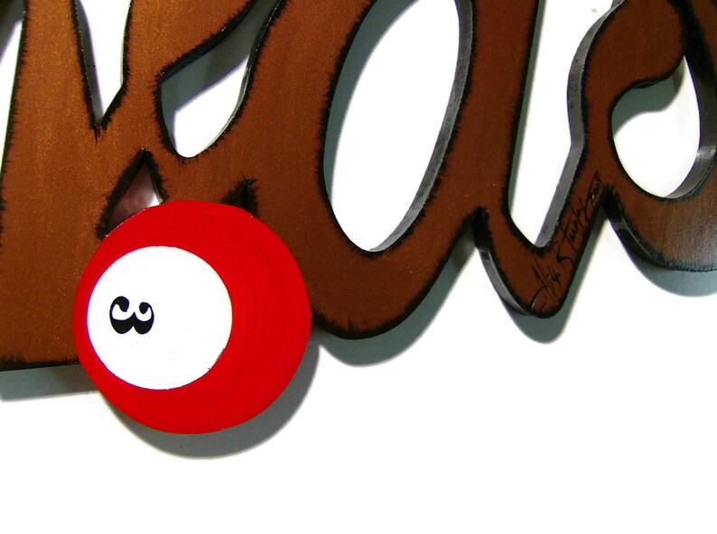 Billiards Wall Art & Sports Bar Wall Art Wood Wall Sculpture Etsy