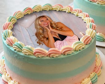 Custom Edible Picture for Cakes/Personalized Photo Pictures on Edible Frosting Paper/Your Photos, Business Logo, Image Turned Into A Topper
