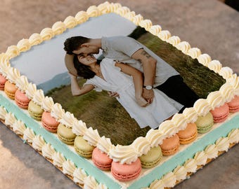 Custom Edible Picture for Cakes/Cupcakes, Cookies Printed on Frosting Sugar Paper/Image Turned Into A Topper/Custom Picture Cupcake Toppers