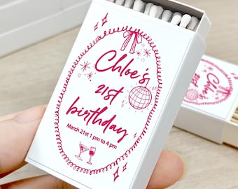 BULK Birthday Matches/Milestone Birthday Party/Custom Party Favors/Custom Matches/Birthday Decor/Aged to Perfection Birthday Favors