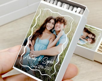 Custom Wedding Matchboxes/Personalized Matchboxes Favors With Photo/Wedding Matchboxes Souvenirs/Wedding Decor/Reception Favor Matches