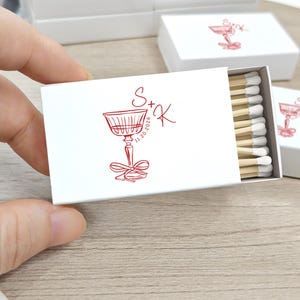 Custom Wedding Matchboxes/Personalized Matchboxes For Wedding/Matchboxes Wedding Favor/Custom White Head Matches Gifts/Matchbook for Wedding