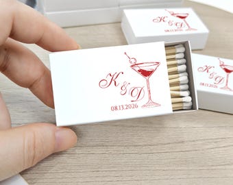 Personalized Wedding Matchboxes for Guest/Bulk Matchboxes/Hand Drawn Matchboxes/Bridesmaid Gift/Wedding Table Decor Favors/Wedding Souvenirs