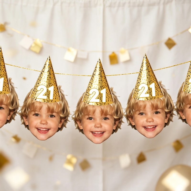 Garland Faces Birthday - Etsy