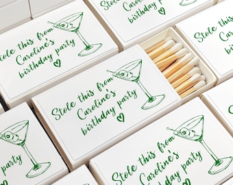BULK Custom Match Boxes/I Stole This From Matches/Party Favor/Matchbooks for Wedding, Birthday, House Warming, Apartment Use, Business Promo