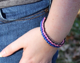 Paracord Bi Pride Bracelet Bisexual Pride