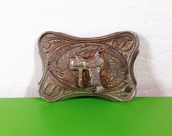 Vintage Saddle Belt Buckle