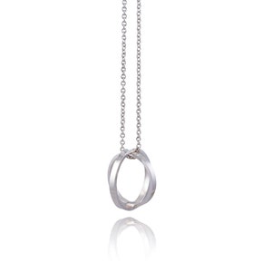 Geometric Series Absolute Cycle Orb Sterling Silver Necklace Pendant image 1