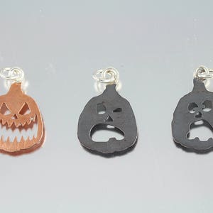Halloween Carved Jack O Lantern Pumpkin Pendants and Adjustable Ring Jewelry image 6