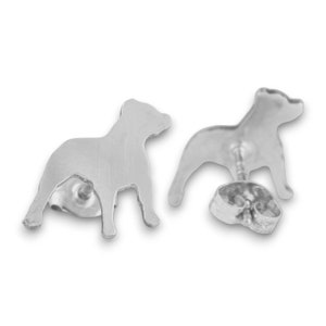 Pit Bull Silhouette Sterling Earring Studs 925 Ear Studs, Dog Breed, Cute Pet Keepsake, Dog Silhouette, Latinx Made, Nickel Free image 9