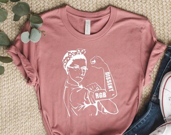 RGB Dissent-shirt: Ruth Bader Ginsburg Feminist Equality Tee