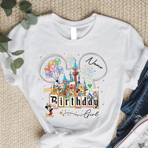 Personalisierte Disney Geburtstagskind Shirt, Benutzerdefinierte Name Geburtstag Junge T-Shirts, Disney Familie Passendes T-Shirt, Disney Trip, Disneyworld passendes T-Shirt