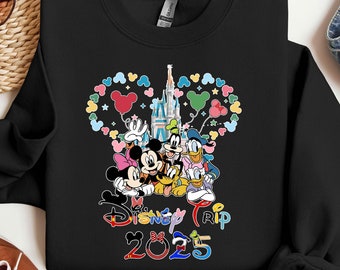 Disney Trip 2026 Mickey and Friends Sweatshirt, Disney Friends Sweater, Mickey & Co Hoodie, Disneyland Magical Kingdom Disney Group Sweater