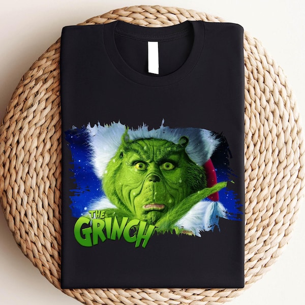 Maglietta natalizia retrò Grinch: maglietta del film Grinchmas