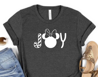 Camiseta Disney Joy Minnie, regalo para amantes de Disney, camiseta Joy, ropa unisex, regalo para vacaciones en Disney, camiseta personalizada, viaje familiar a Disneyland.