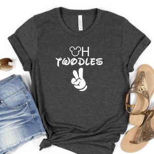 OH Twodles Mickey Hand Shirt, 2nd Birthday Shirt, Birthday Party, 2 Two Years Old, Mouse Club House, Birthday Party, Second Birthday Party.