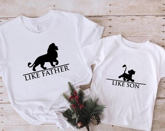 The Lion King Like Father Shirt, Disney Matching Shirt, Father and Son Shirts, Father's Day Gift,Daddy and Me Shirt, Father and Daughter Tee
