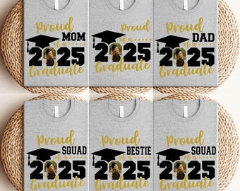 Camiseta con foto de graduado de 2026: Camiseta de graduación familiar a juego