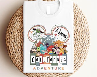 Personalized Disneyland California Adventure Shirt,Disneyland Family Vacation Tee,Girl Trip Family Vacation 2026,Adventure Disney Characters