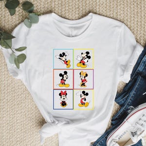 Vintage Mickey and Minnie Shirt, Gift For Couples, Lovely Tee, Magic Trip, Animation Mickey Mouse, Disney Trip Tee, Personalized Shirt.