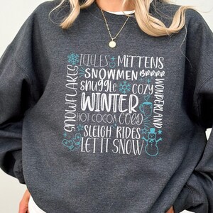 Let It Snow Sweatshirt, Cozy Season Sweatshirt, Freezing Season Shirt, Winter Holiday Gift, Winter Sweatshirt, Winter Shirt, Fall Shirts