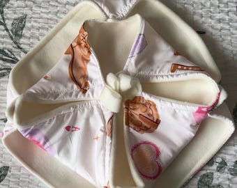 Rede de casal com estampa de cowboy rosa