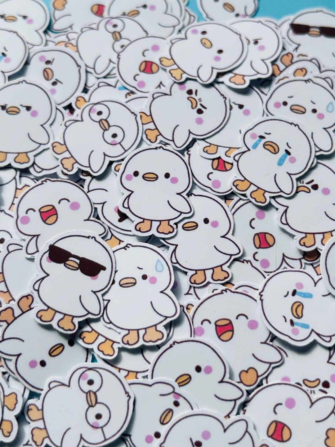 Duck Emotion Stickers: Mini Planner Decals, Mental Health Tracker - Etsy
