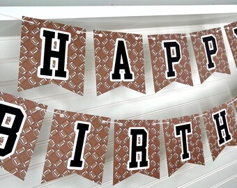 Football Birthday Banner: Sports Party Decorations