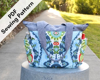 DIY Diaper Bag PDF Sewing Pattern - Medium Diaper Bag, Small Diaper Bag