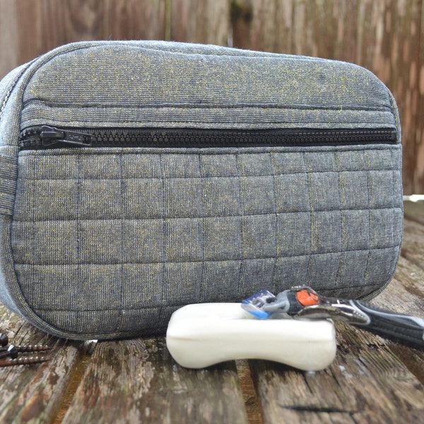 Road Trip Toiletry Bag - PDF Sewing Pattern - Quilted Toiletry Bag - DIY Dopp Kit