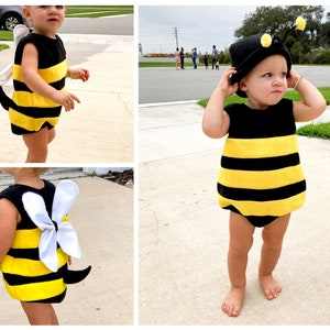 Baby Bumble Bee Costume Sewing Pattern Printable PDF Pattern for Sizes NB 4T, easy to sew Halloween costume, Halloween Sewing pattern image 2