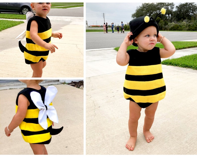 Baby Bumble Bee Costume Sewing Pattern Printable PDF Pattern for Sizes NB 4T, easy to sew Halloween costume, Halloween Sewing pattern image 2