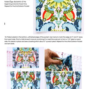 DIY-blöjväska PDF-sömnadsmönster - Mellanstor blöjväska, Liten blöjväska bild 4