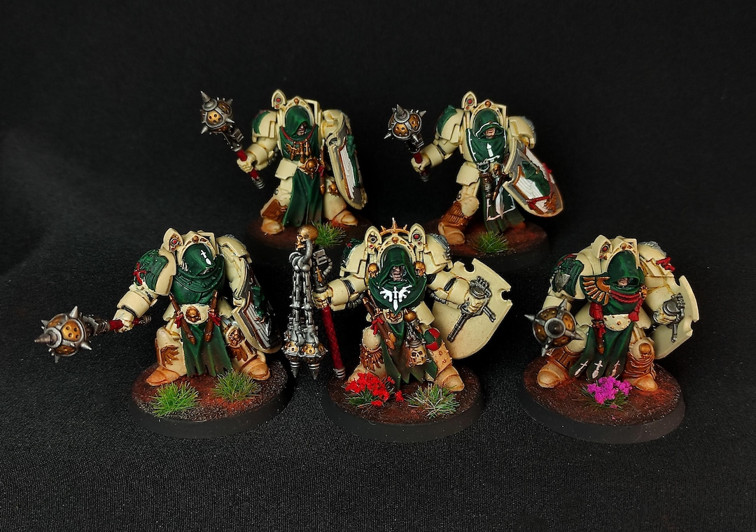 ウォーハンマー40k ダークエンジェル デスウィングナイトの塗装済み