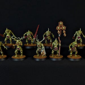 Warhammer AoS painted Chaos Nurgle Plaguebearers