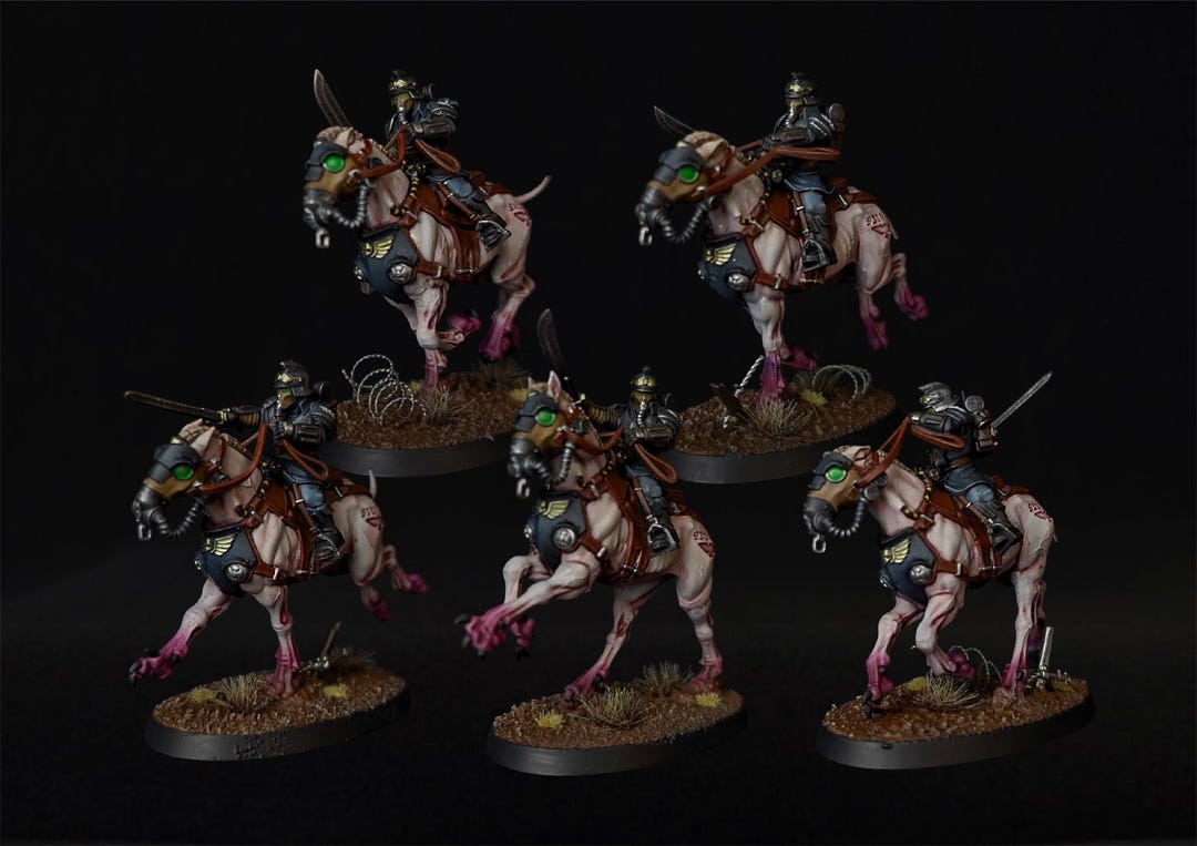 COMMISSION Painted Death Korps of Krieg Death Riders Sabers Variant - Etsy