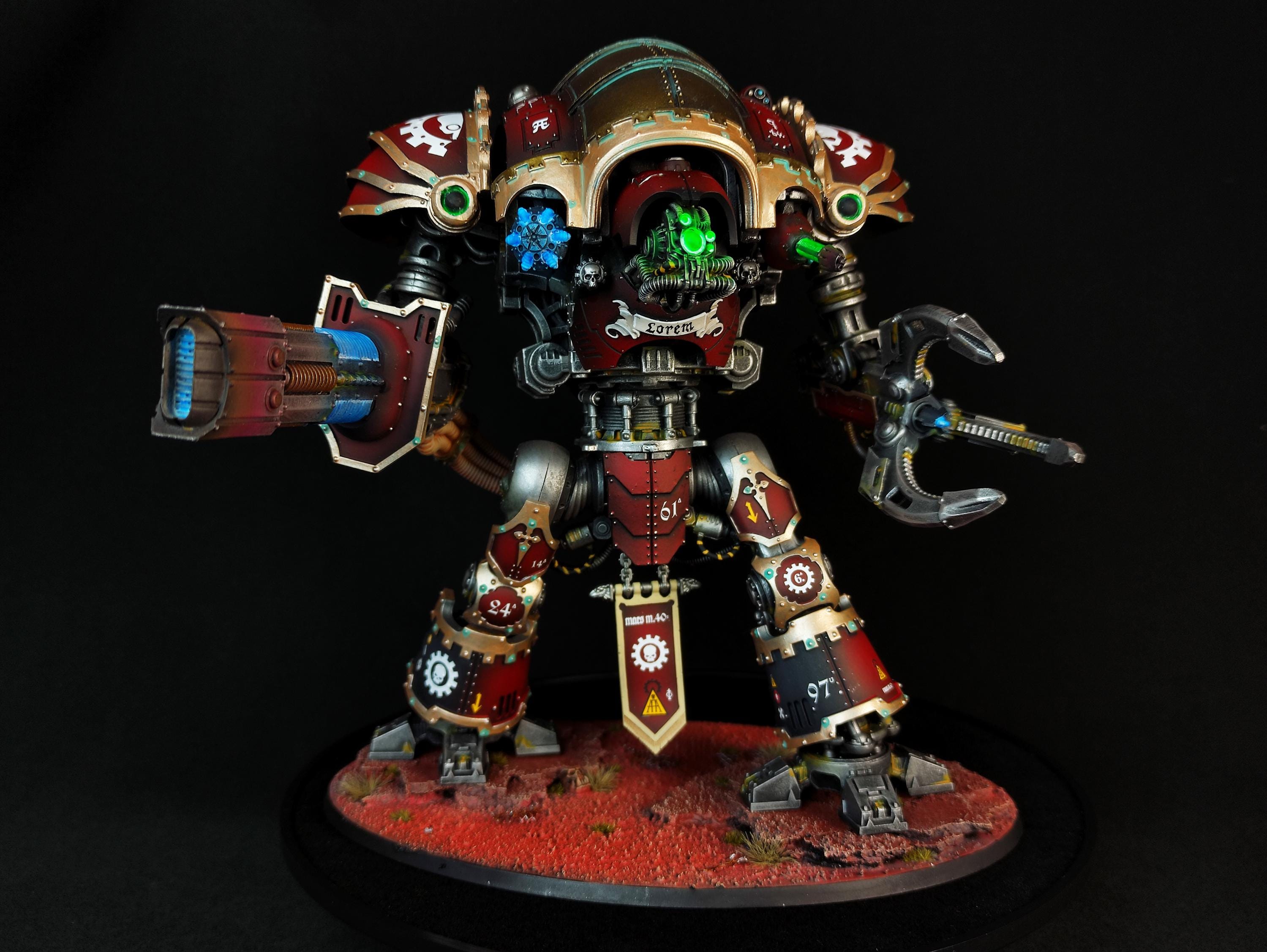 COMMISSION Painted Questoris Knight Magaera Styrix Magnetized - Etsy