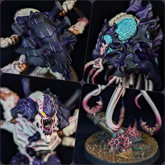 Painted Horrors of the Hive Neurotyrant Screamer Killer Warhammer