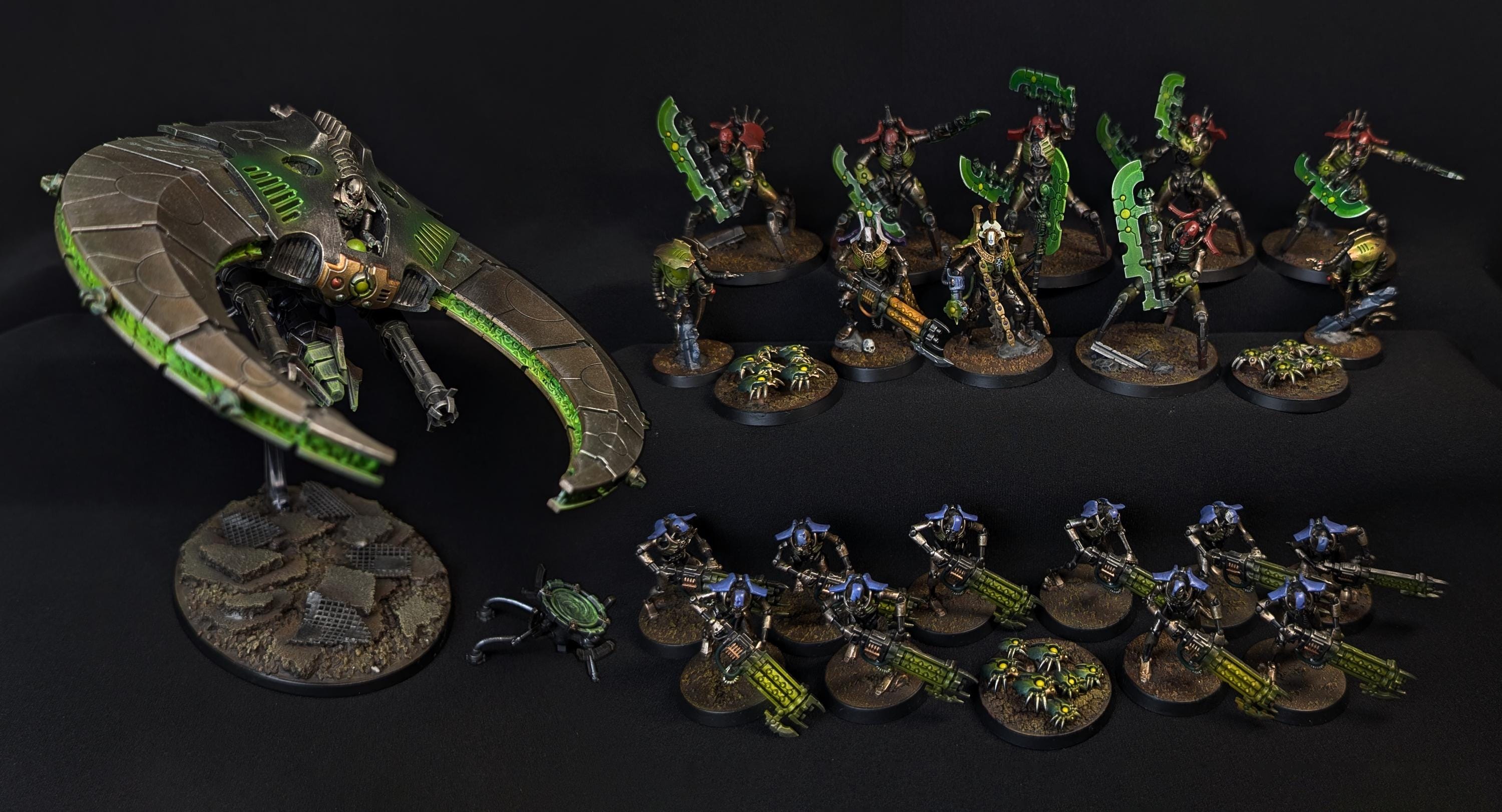Warhammer 40k Painted Necron Army Set - Etsy