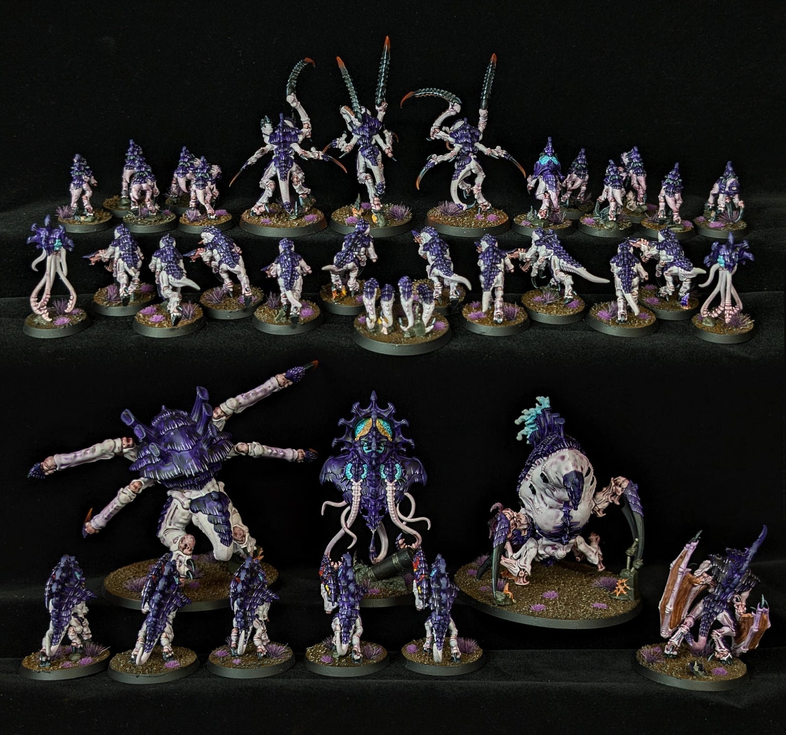 Warhammer 40k Painted Tyranid Leviathan Army Set - Etsy