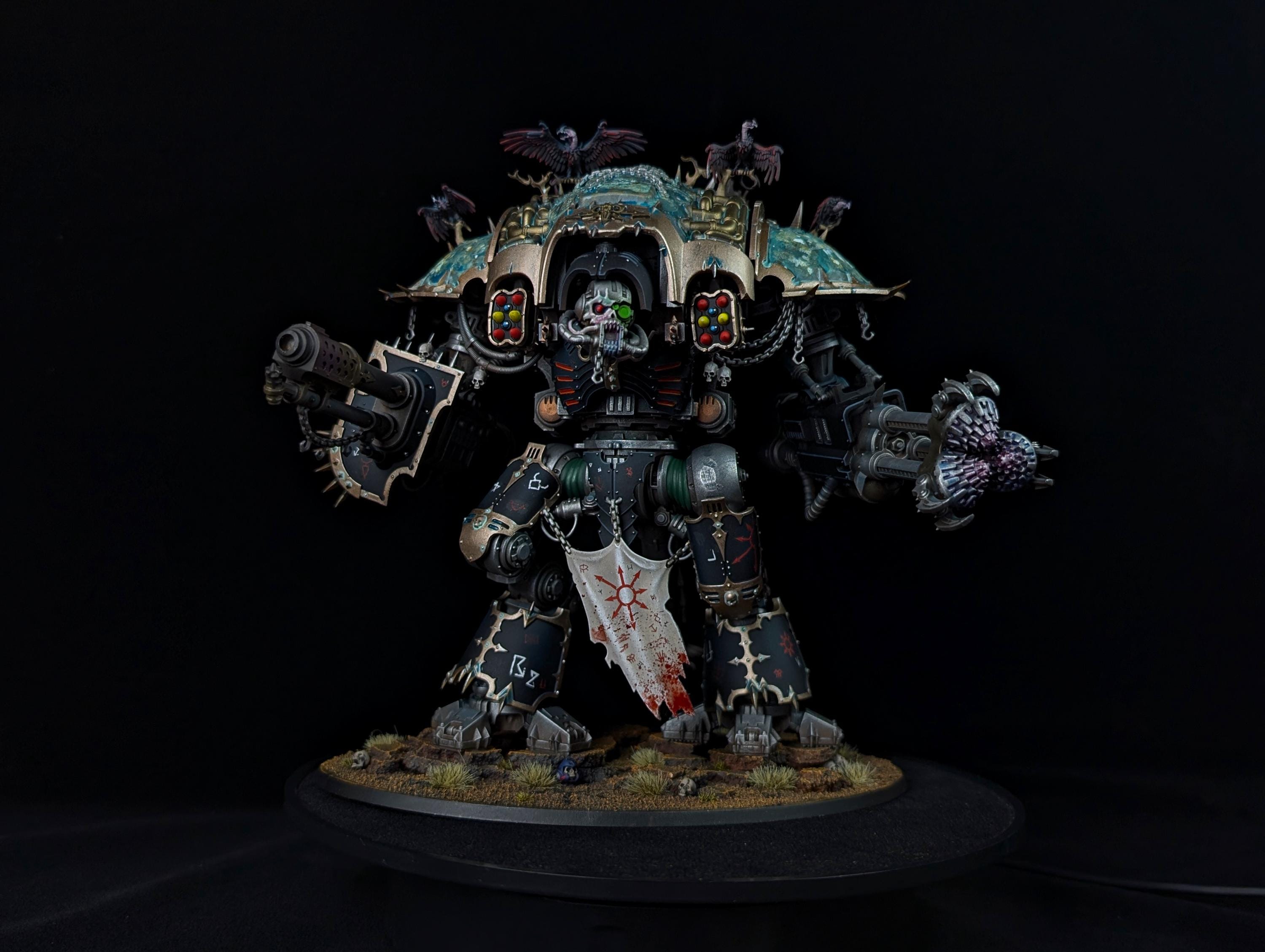 COMMISSION Painted Chaos Knight Ruinator All Weapons Magnetised - Etsy