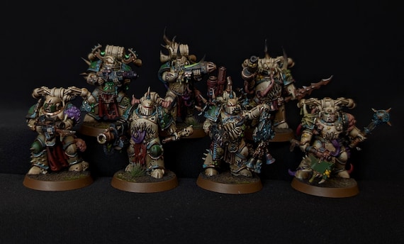 Warhammer 40k Painted Death Guard Plague Marines - Etsy