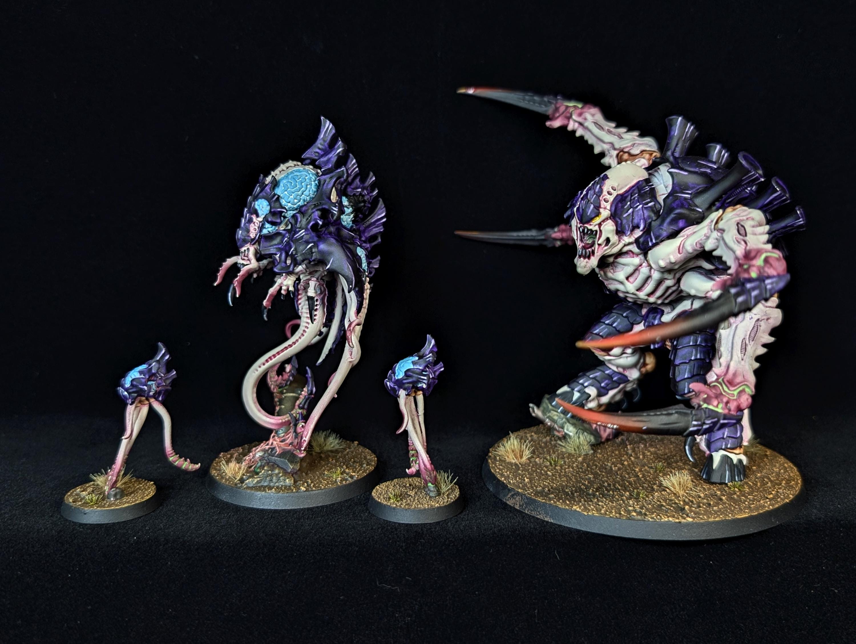 Painted Horrors of the Hive Neurotyrant Screamer Killer Warhammer