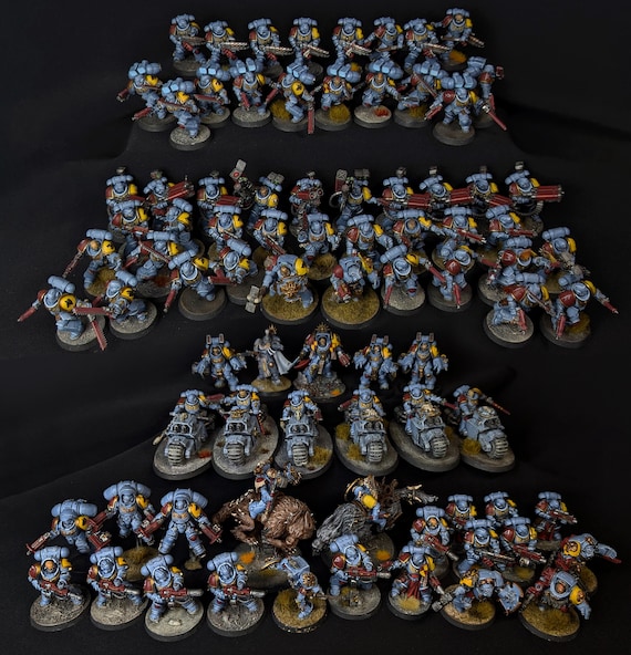 ウォーハンマー 40k 塗装済みスペースウルフアーミーセット 2 - Etsy 日本